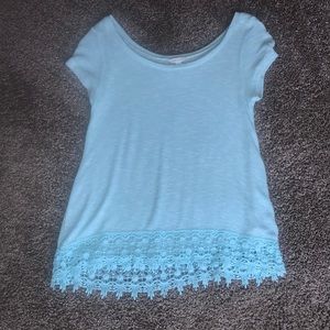 Light blue top!